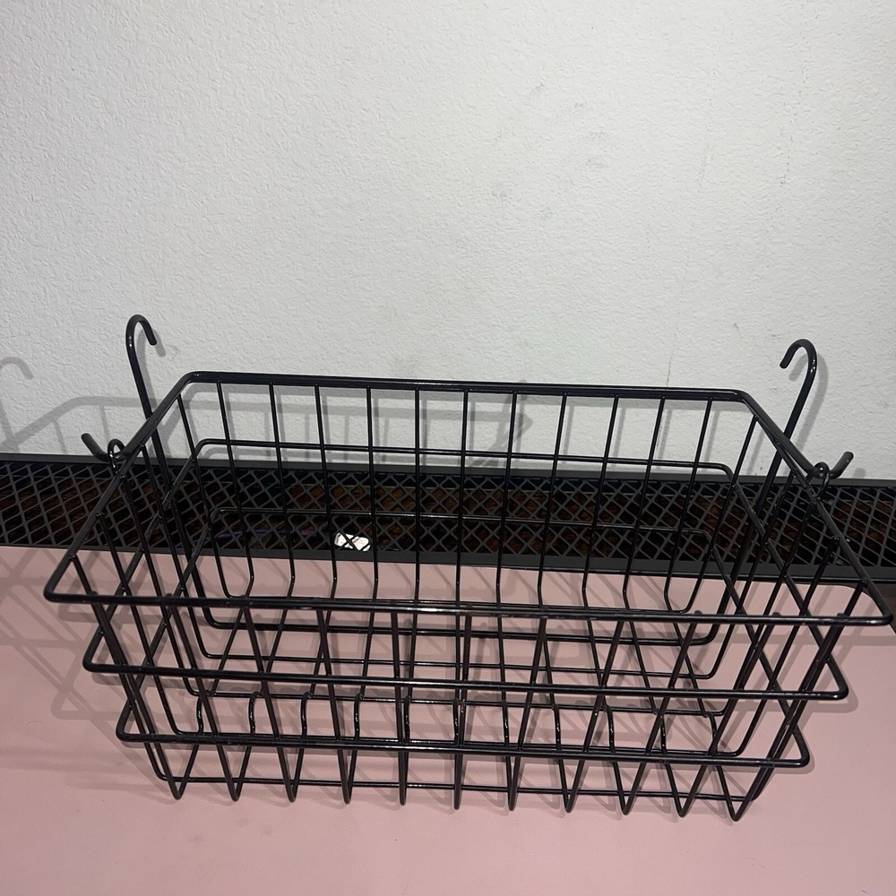 Black Hook On Basket 12"x8"  NWOT  Decor‎ Flowers Accessories Pet Supplies